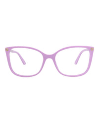 Gucci Womens Cat Eye Violet Violet Transparent Fashion Designer Eyewear