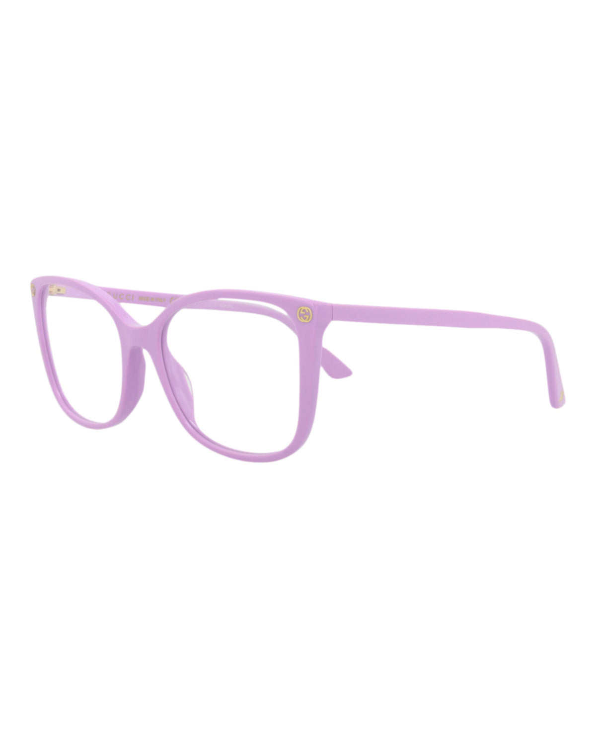 Gucci Womens Cat Eye Violet Violet Transparent Fashion Designer Eyewear