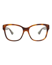 Gucci Gucci Womens Square/Rectangle Havana Green Transparent Fashion Designer Eyewear
