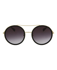 Gucci Gucci Womens Round/Oval Black Gold Grey Fashion Designer Eyewear