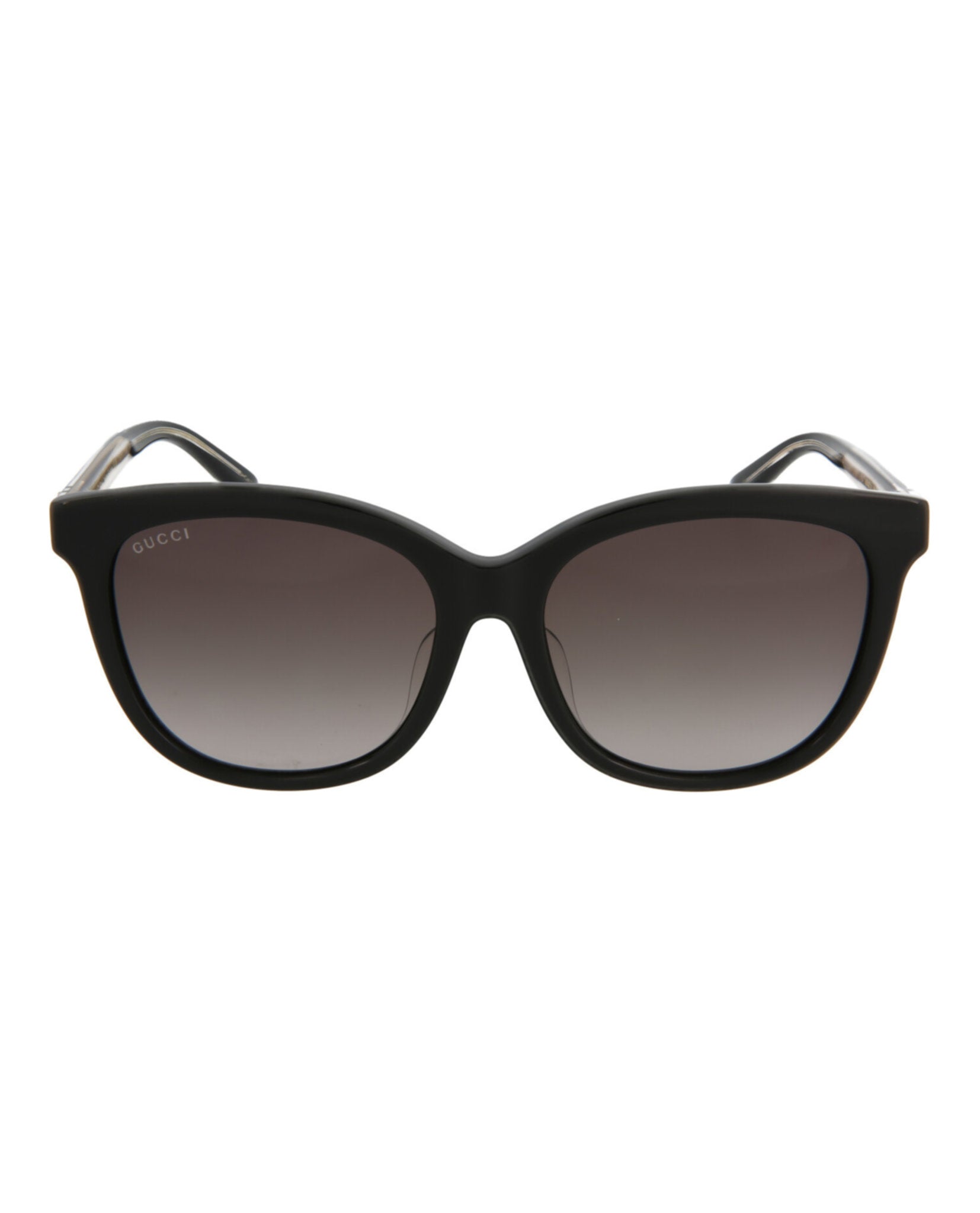 Gucci Womens Round/Oval Shiny Black Fashion Designer Eyewear