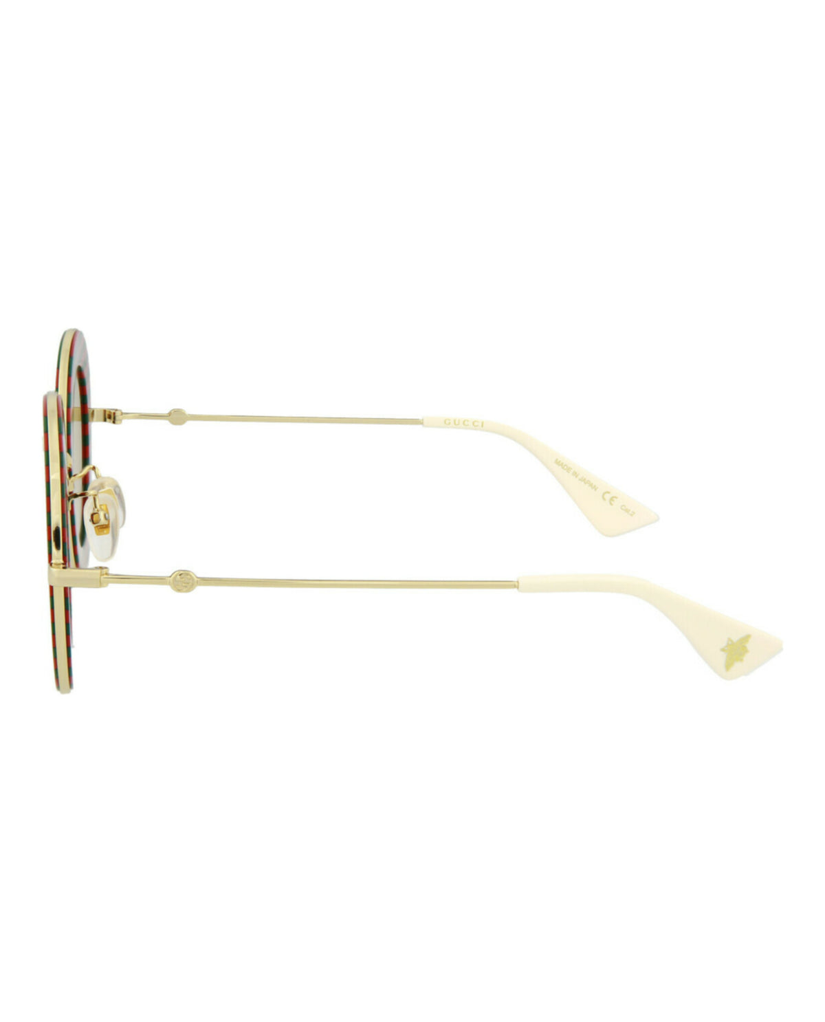 Gucci Gucci Womens Round/Oval Red Gold Yellow Fashion Designer Eyewear