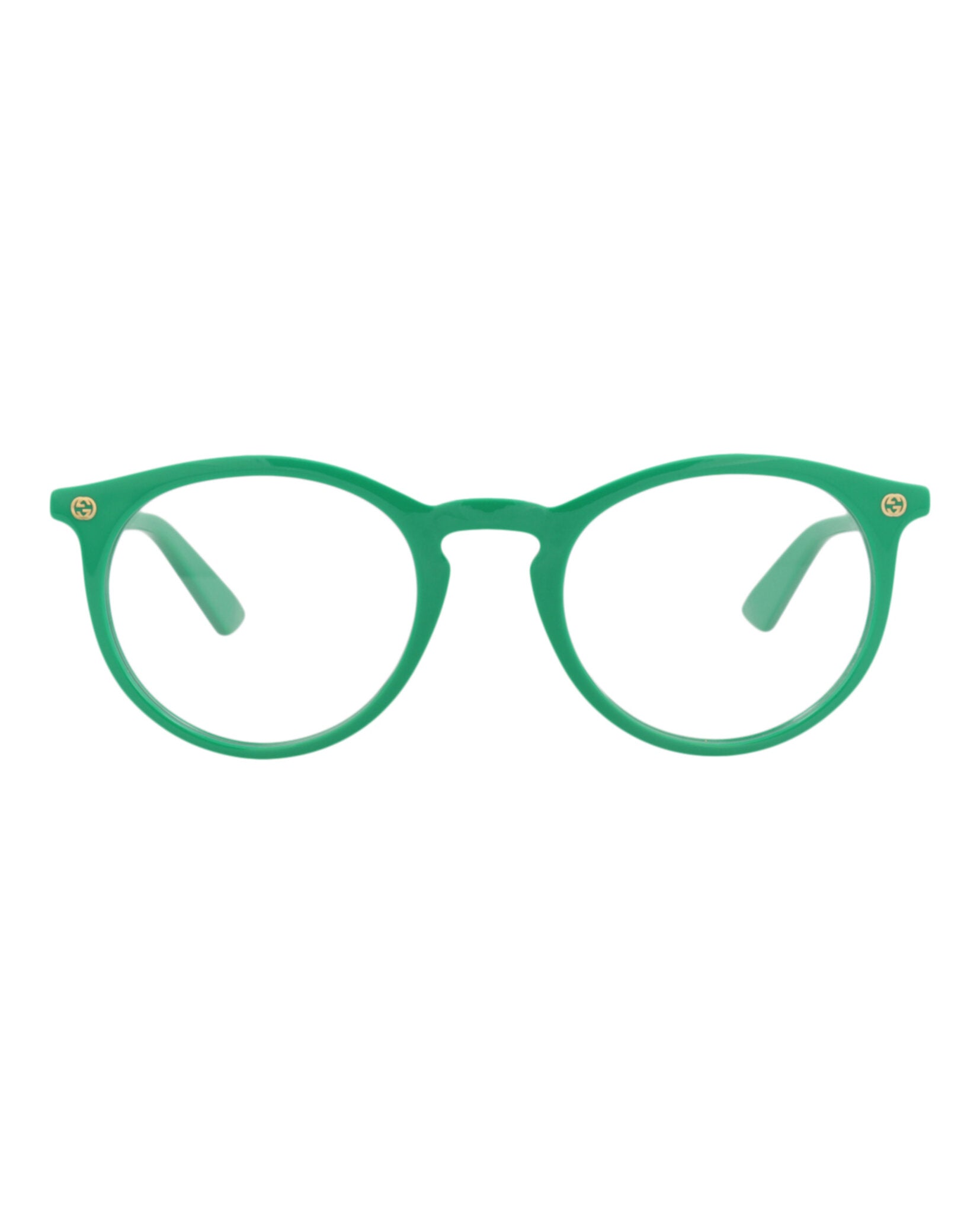 Gucci Mens Round/Oval Green Green Transparent Fashion Designer Eyewear