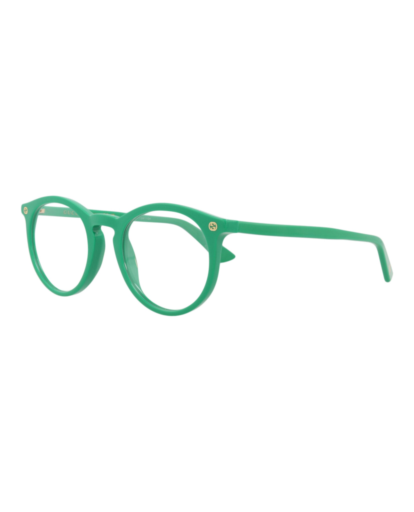 Gucci Mens Round/Oval Green Green Transparent Fashion Designer Eyewear