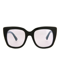 Gucci Womens Cat Eye Black Black Pink Fashion Designer Eyewear