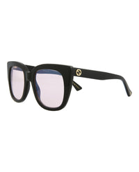 Gucci Womens Cat Eye Black Black Pink Fashion Designer Eyewear
