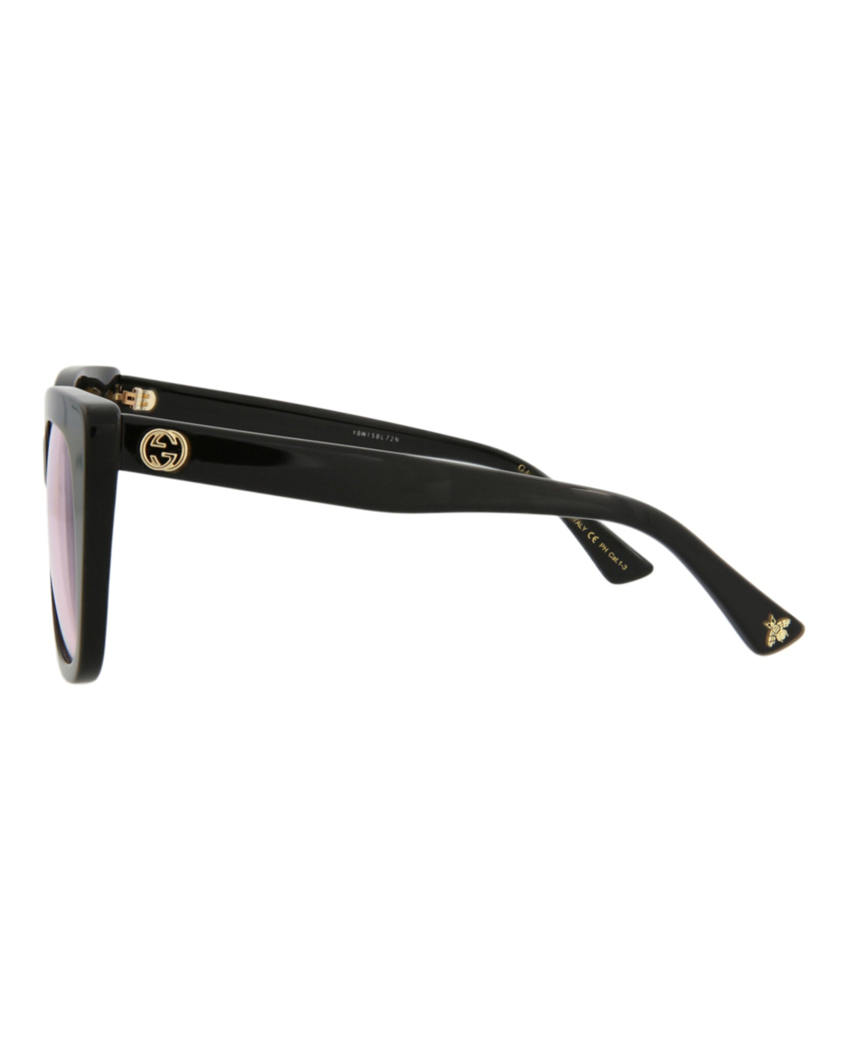 Gucci Womens Cat Eye Black Black Pink Fashion Designer Eyewear
