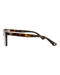 Gucci Womens Cat Eye Havana Havana Transparent Fashion Designer Eyewear