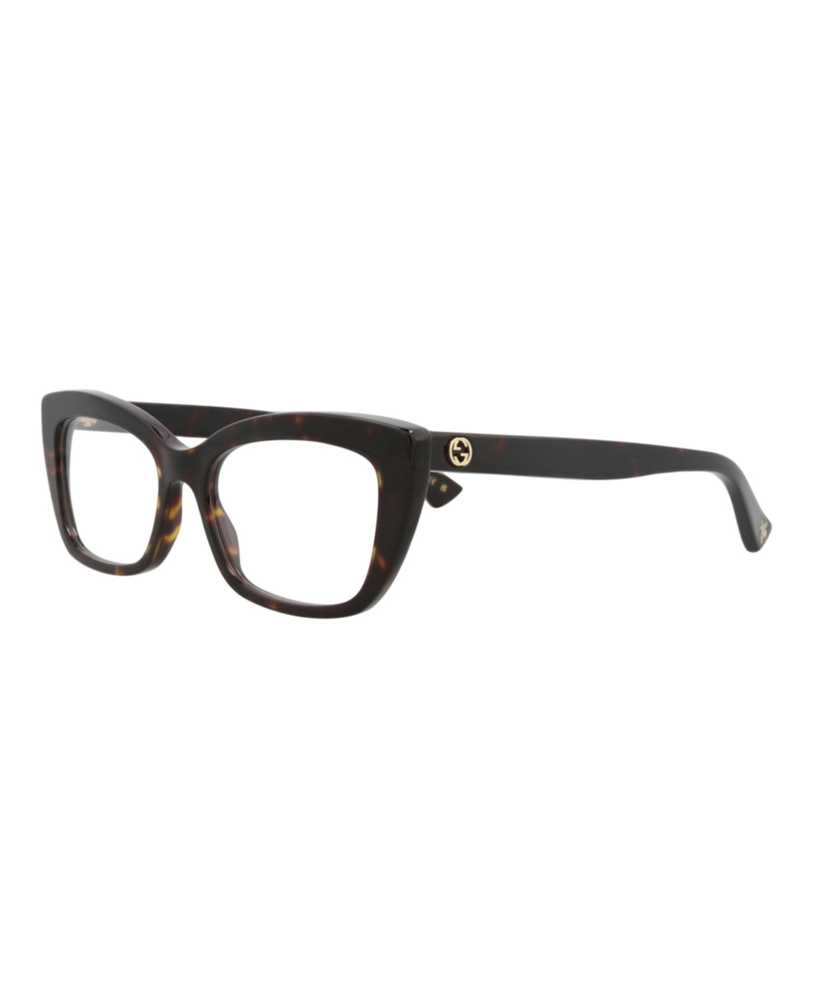 Gucci Gucci Womens Cat Eye Havana Havana Transparent Fashion Designer Eyewear