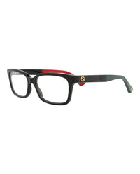 Gucci Gucci Womens Square/Rectangle Black Black Transparent Fashion Designer Eyewear