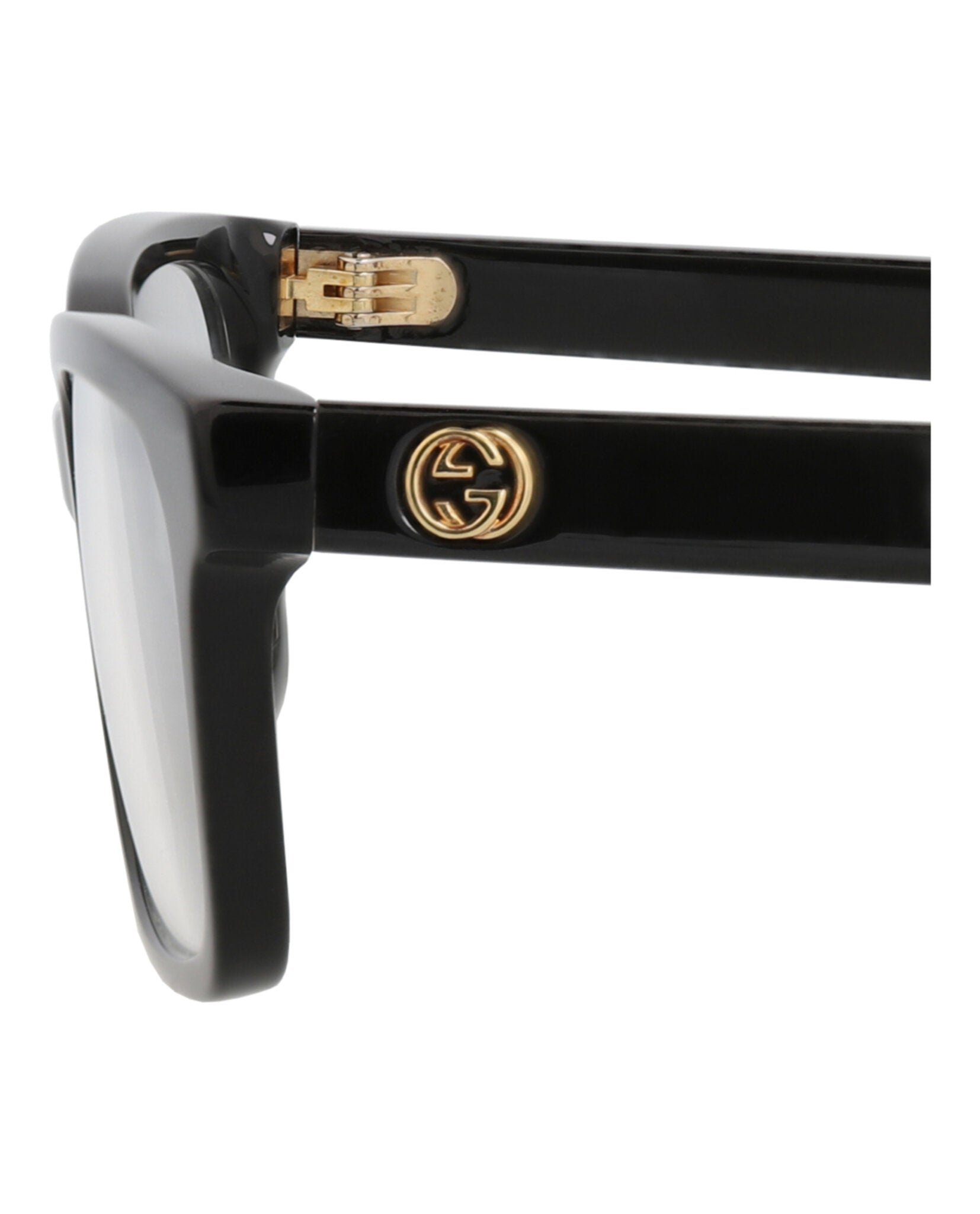 Gucci Gucci Womens Square/Rectangle Black Black Transparent Fashion Designer Eyewear
