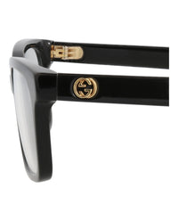 Gucci Gucci Womens Square/Rectangle Black Black Transparent Fashion Designer Eyewear