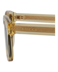 Gucci Gucci Unisex Square/Rectangle Brown Brown Grey Fashion Designer Eyewear