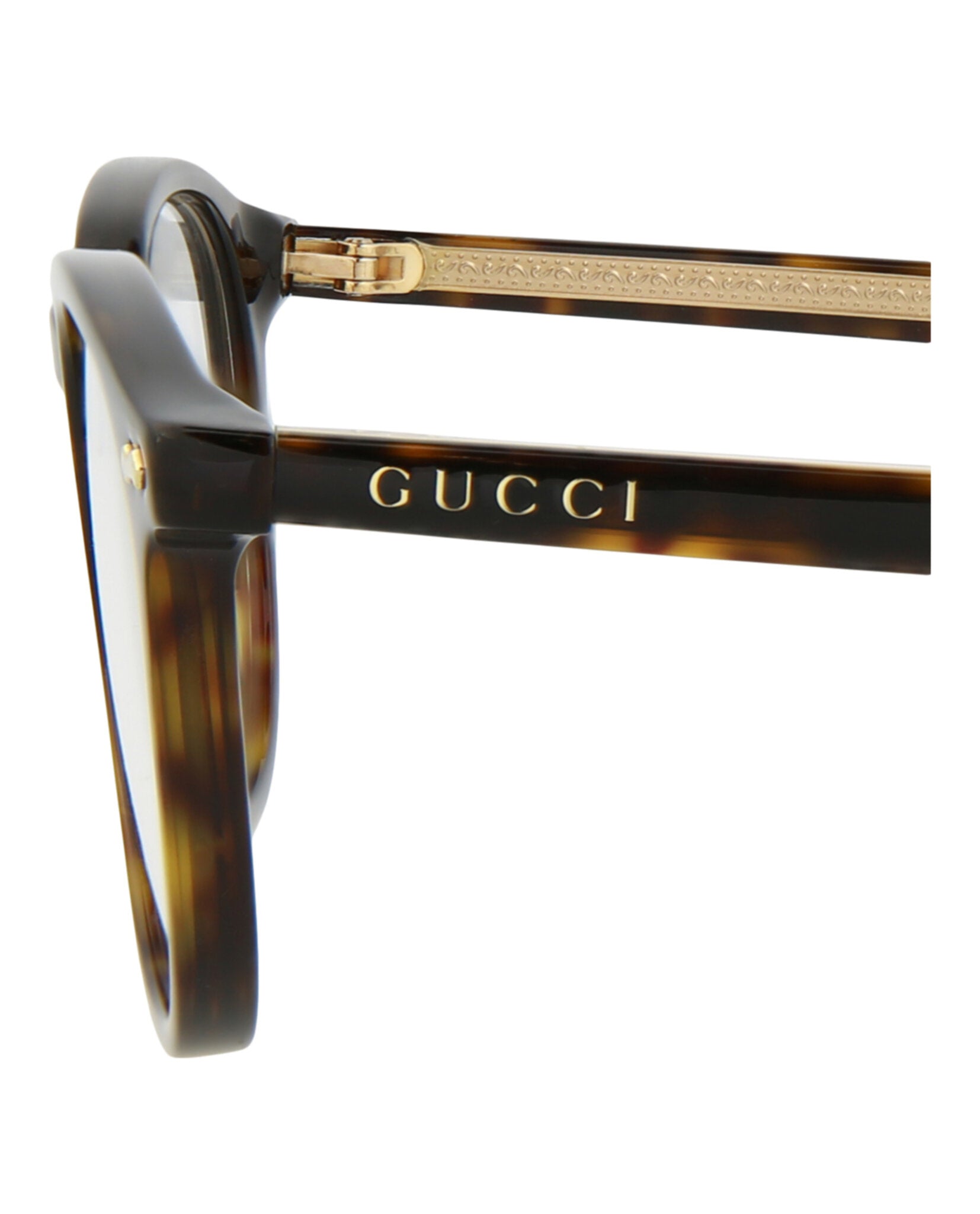 Gucci Unisex Round/Oval Havana Havana Transparent Fashion Designer Eyewear