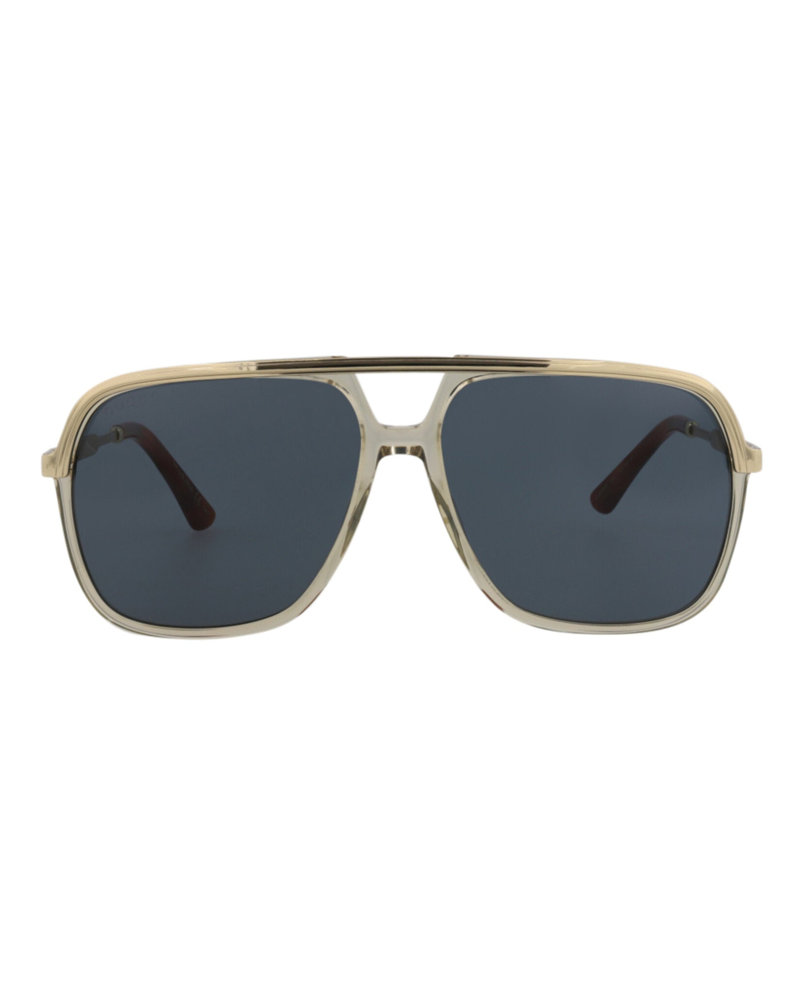 Gucci Gucci Unisex Aviator Brown Gold Blue Fashion Designer Eyewear