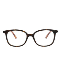 Gucci Gucci Womens Square/Rectangle Havana Gold Transparent Fashion Designer Eyewear