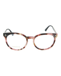 Gucci Gucci Womens Round/Oval Havana Silver Transparent Fashion Designer Eyewear