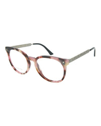 Gucci Gucci Womens Round/Oval Havana Silver Transparent Fashion Designer Eyewear