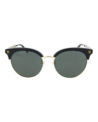 Gucci Womens Round/Oval Shiny Black Fashion Designer Eyewear