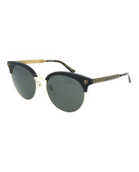 Gucci Womens Round/Oval Shiny Black Fashion Designer Eyewear