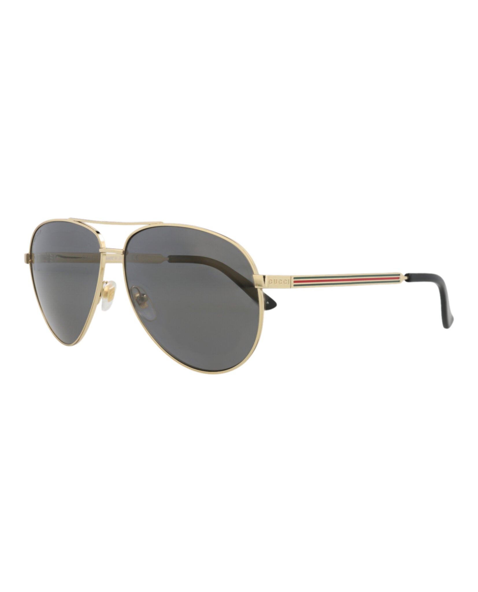 Gucci Gucci Mens Aviator Gold Gold Grey Fashion Designer Eyewear