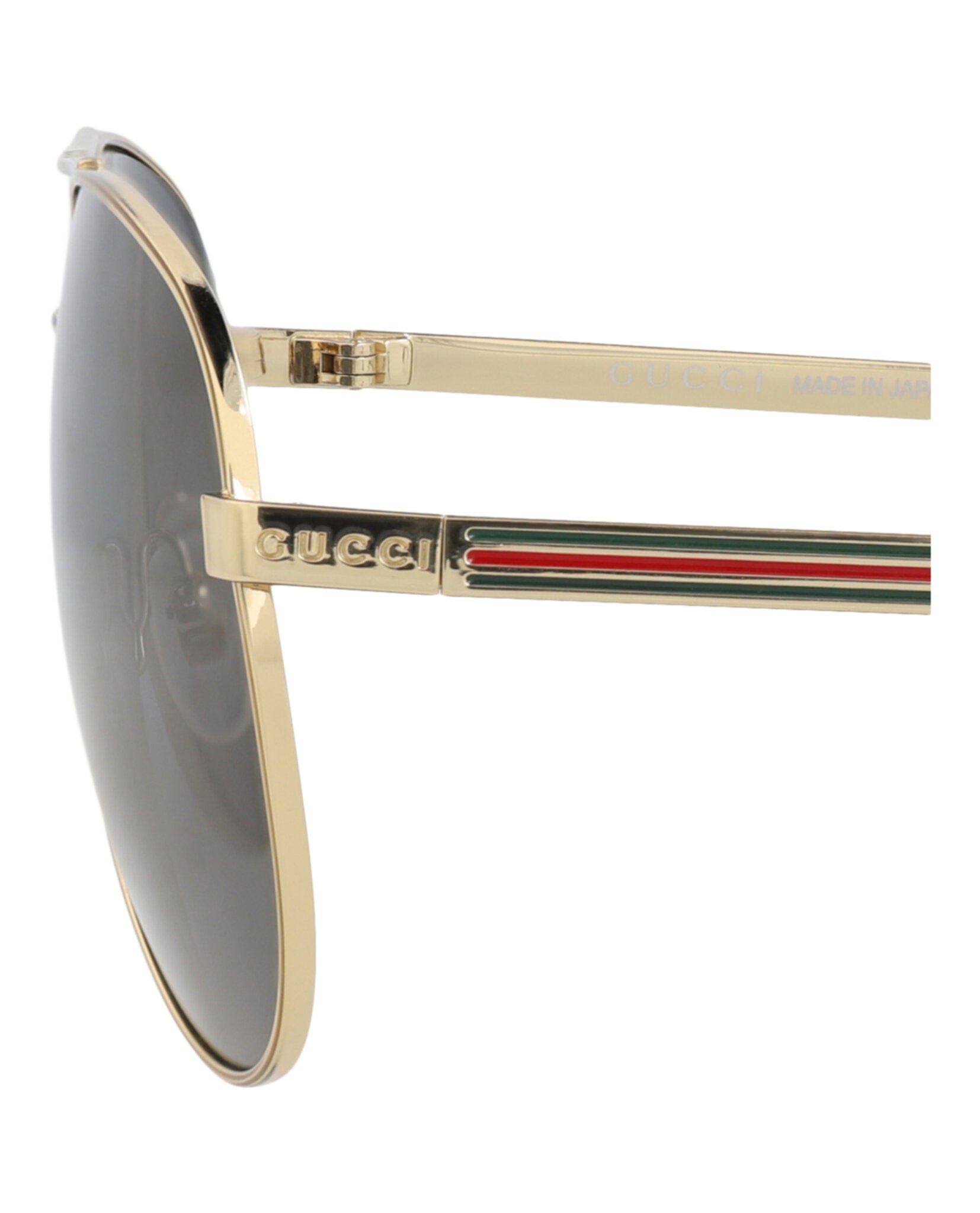 Gucci Gucci Mens Aviator Gold Gold Grey Fashion Designer Eyewear