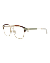 Gucci Gucci Mens Square/Rectangle Gold Gold Transparent Fashion Designer Eyewear
