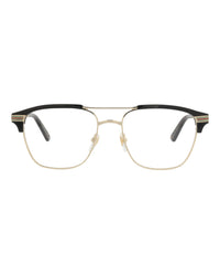 Gucci Gucci Mens Square/Rectangle Gold Gold Transparent Fashion Designer Eyewear