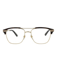 Gucci Mens Square/Rectangle Gold Gold Transparent Fashion Designer Eyewear