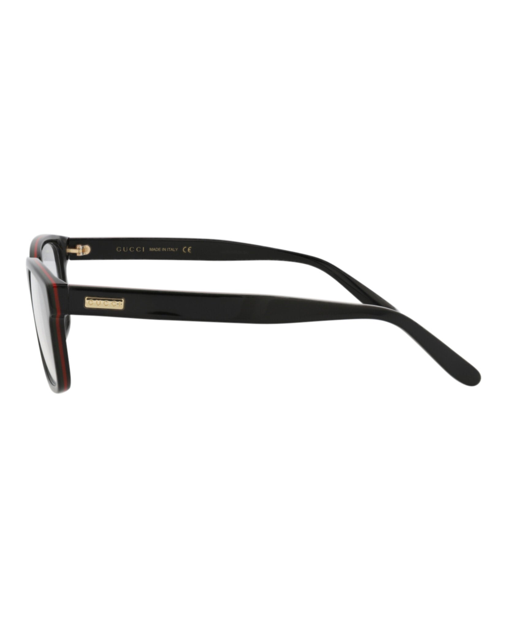 Gucci Gucci Unisex Square/Rectangle Black Black Transparent Fashion Designer Eyewear