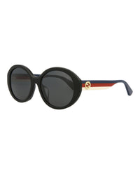 Gucci Womens Round/Oval Black Multicolor Grey Fashion Designer Eyewear
