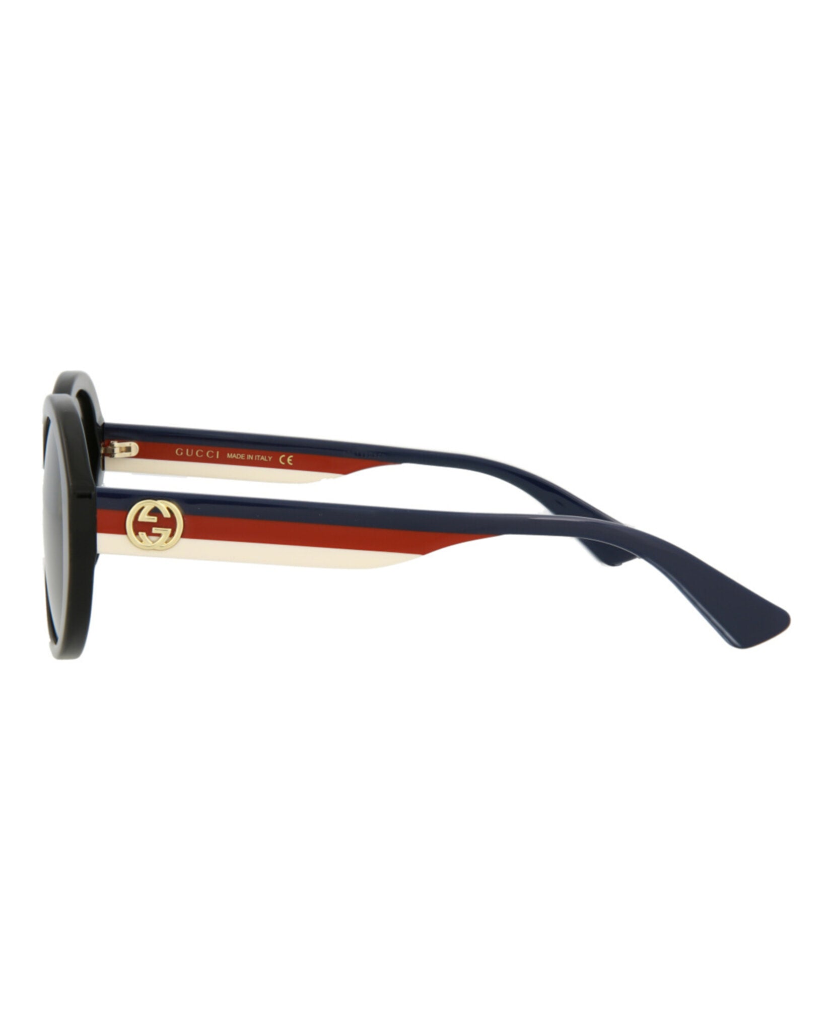 Gucci Womens Round/Oval Black Multicolor Grey Fashion Designer Eyewear