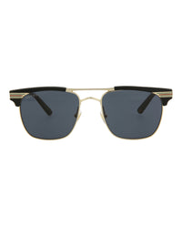 Gucci Mens Square/Rectangle Black Gold Grey Fashion Designer Eyewear