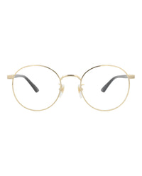 Gucci Unisex Round/Oval Gold Black Transparent Fashion Designer Eyewear
