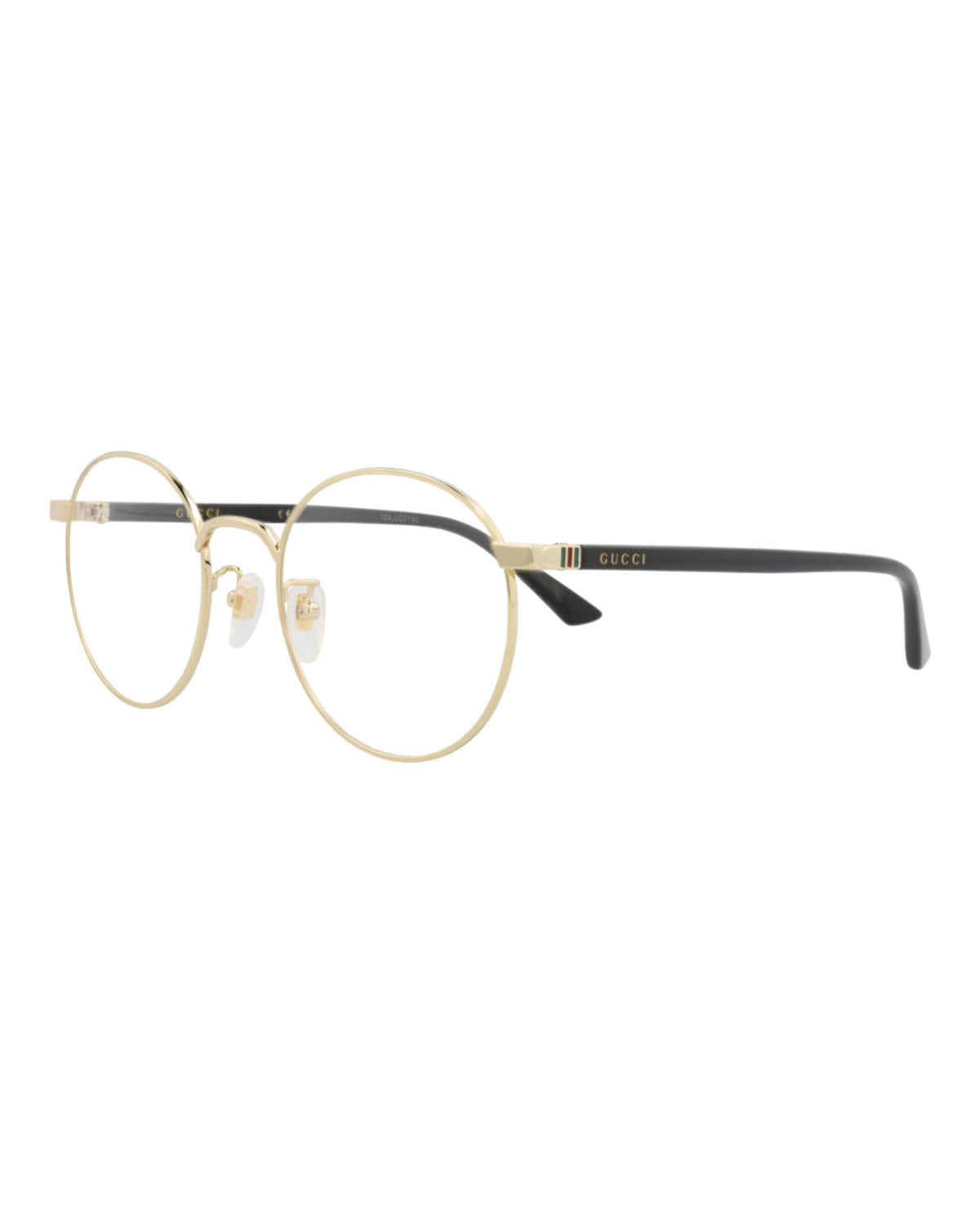 Gucci Unisex Round/Oval Gold Black Transparent Fashion Designer Eyewear