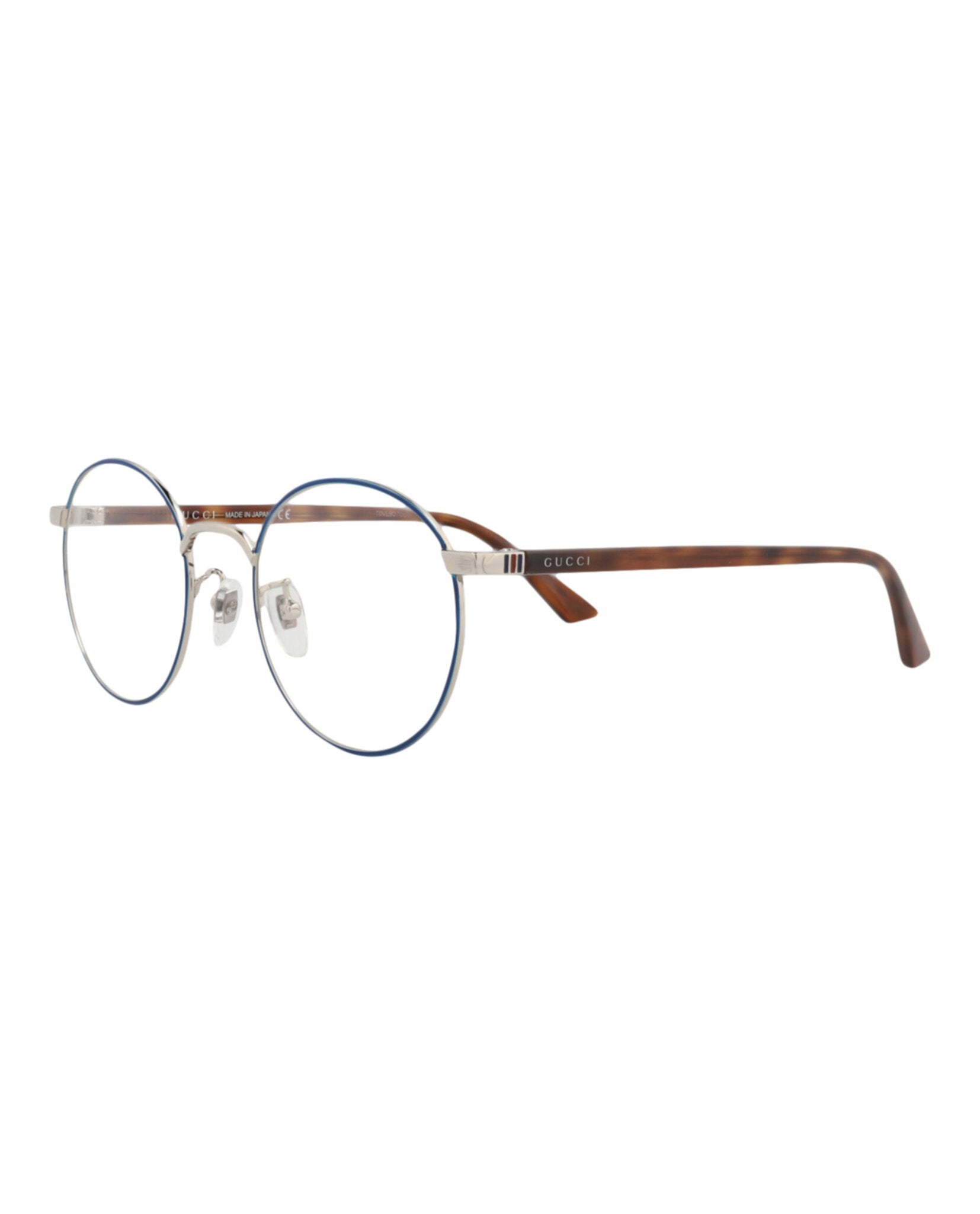 Gucci Gucci Unisex Round/Oval Blue Havana Transparent Fashion Designer Eyewear