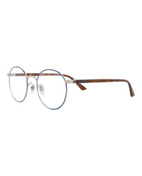 Gucci Gucci Unisex Round/Oval Blue Havana Transparent Fashion Designer Eyewear
