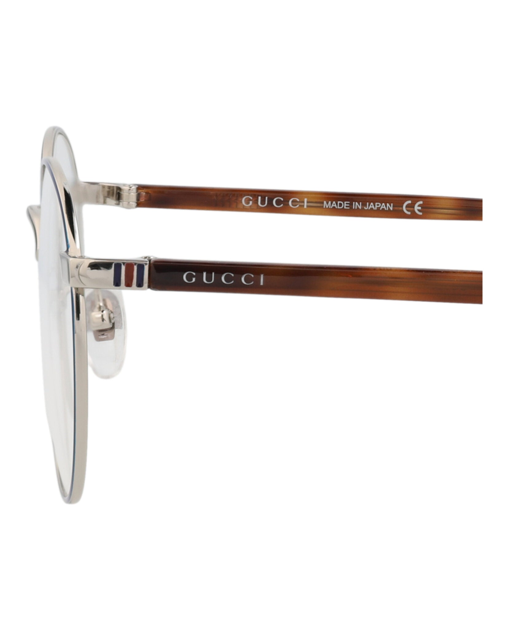 Gucci Gucci Unisex Round/Oval Blue Havana Transparent Fashion Designer Eyewear