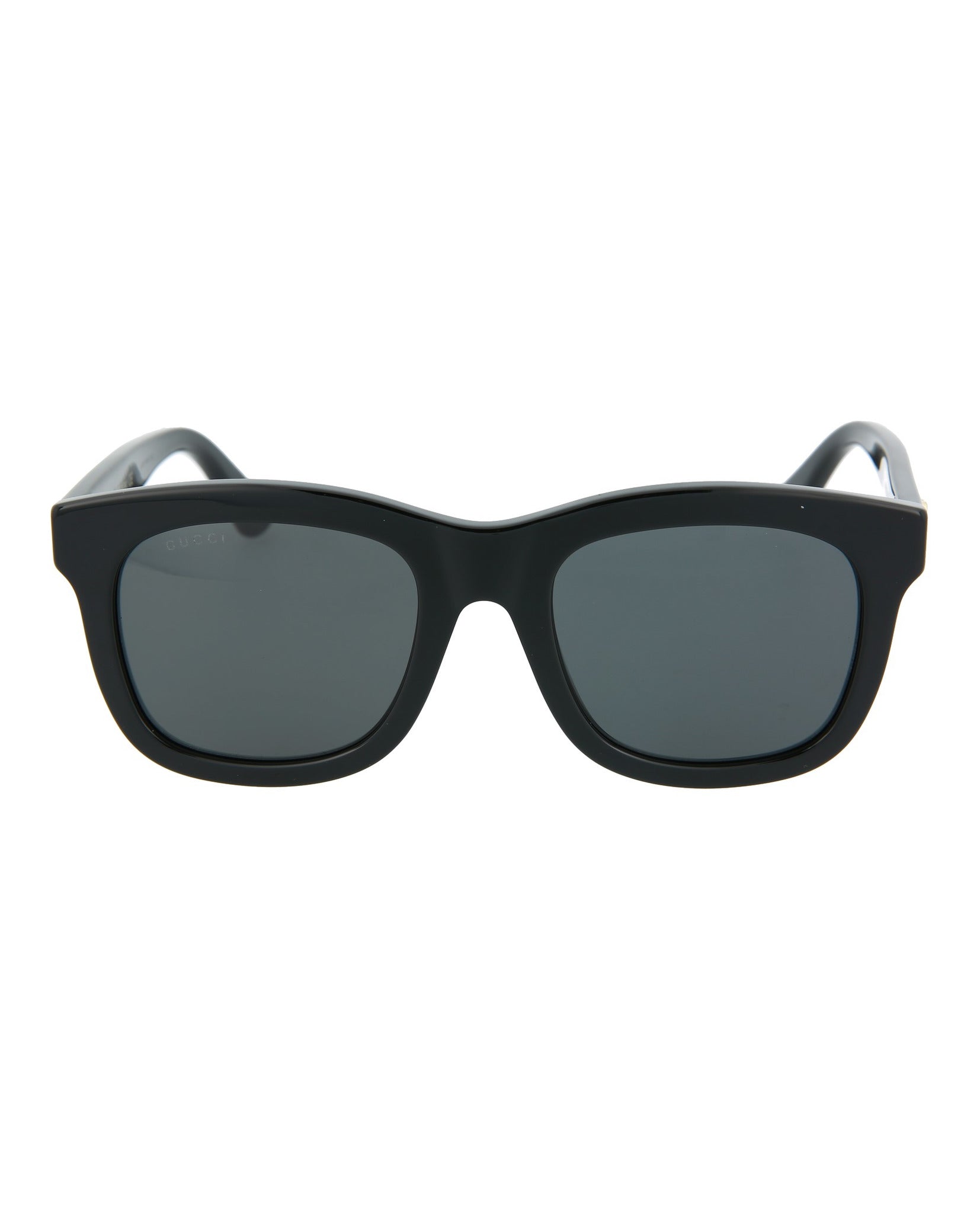 Gucci Womens Square/Rectangle Black Black Grey Fashion Designer Eyewear