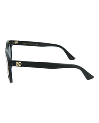 Gucci Womens Square/Rectangle Black Black Grey Fashion Designer Eyewear
