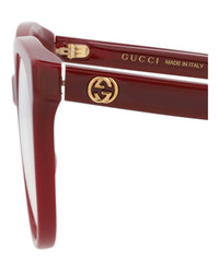 Gucci Gucci Womens Round/Oval Burgundy Burgundy Transparent Fashion Designer Eyewear