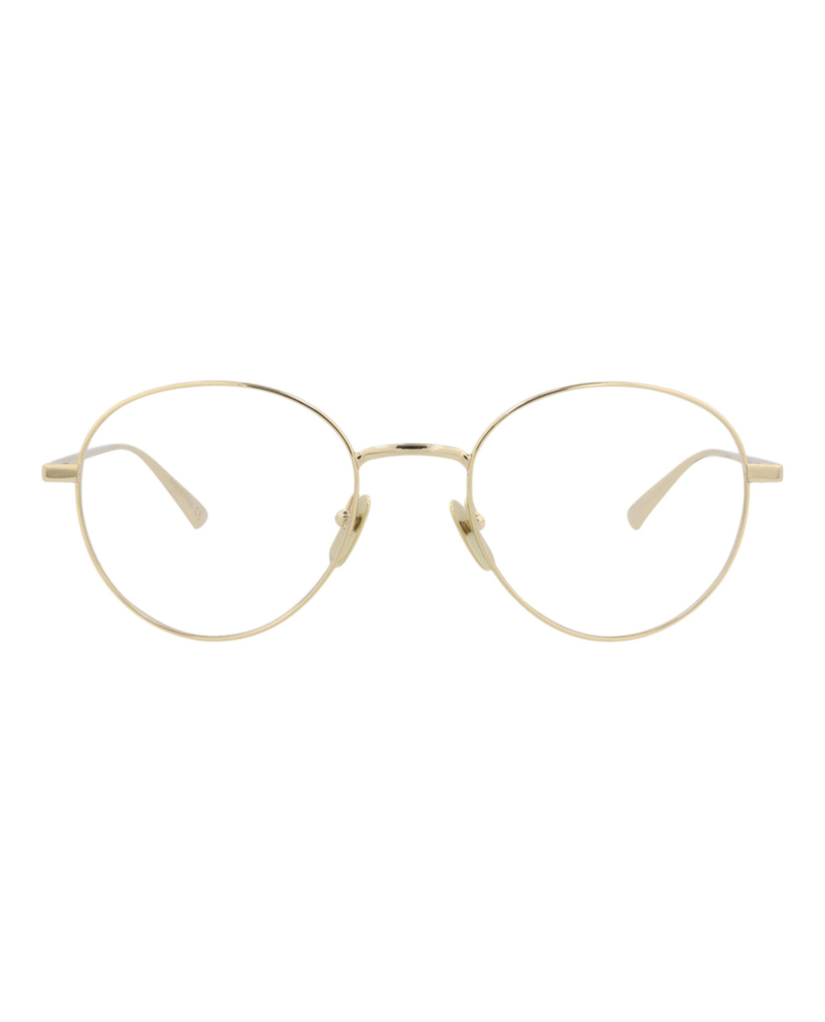 Gucci Mens Round/Oval Gold Gold Transparent Fashion Designer Eyewear