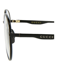 Gucci Mens Round/Oval Black Black Transparent Fashion Designer Eyewear