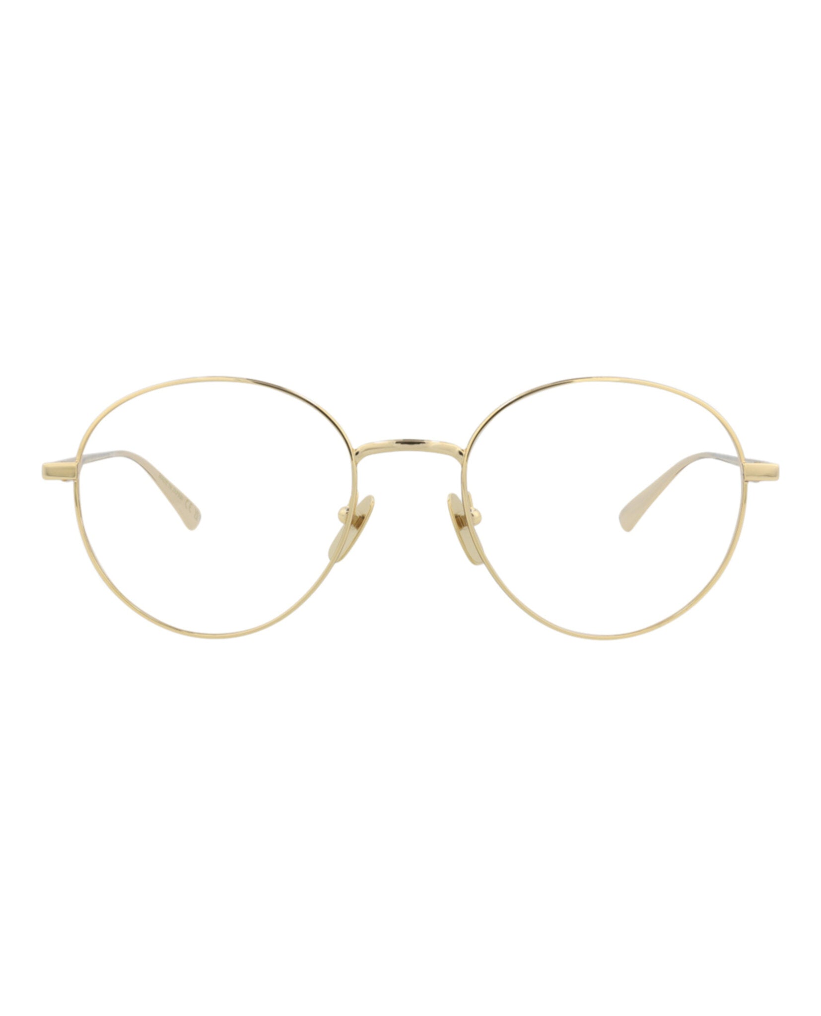 Gucci Gucci Mens Round/Oval Gold Gold Transparent Fashion Designer Eyewear