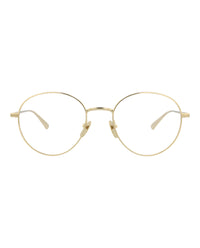 Gucci Gucci Mens Round/Oval Gold Gold Transparent Fashion Designer Eyewear