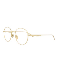 Gucci Gucci Mens Round/Oval Gold Gold Transparent Fashion Designer Eyewear
