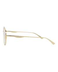 Gucci Gucci Mens Round/Oval Gold Gold Transparent Fashion Designer Eyewear