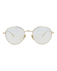 Gucci Gucci Mens Round/Oval Gold Gold Transparent Fashion Designer Eyewear