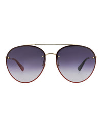 Gucci Womens Aviator Gold Gold Grey Fashion Designer Eyewear