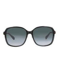 Gucci Womens Square/Rectangle Black Black Grey Fashion Designer Eyewear